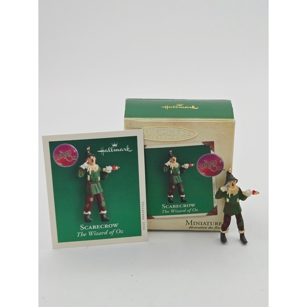 Hallmark Keepsake 2004 The Wizard of Oz Scarecrow Miniature Ornament with Box